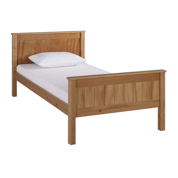 Alaterre Furniture Harmony Twin Wood Platform Bed, Cinnamon AJHO10CI